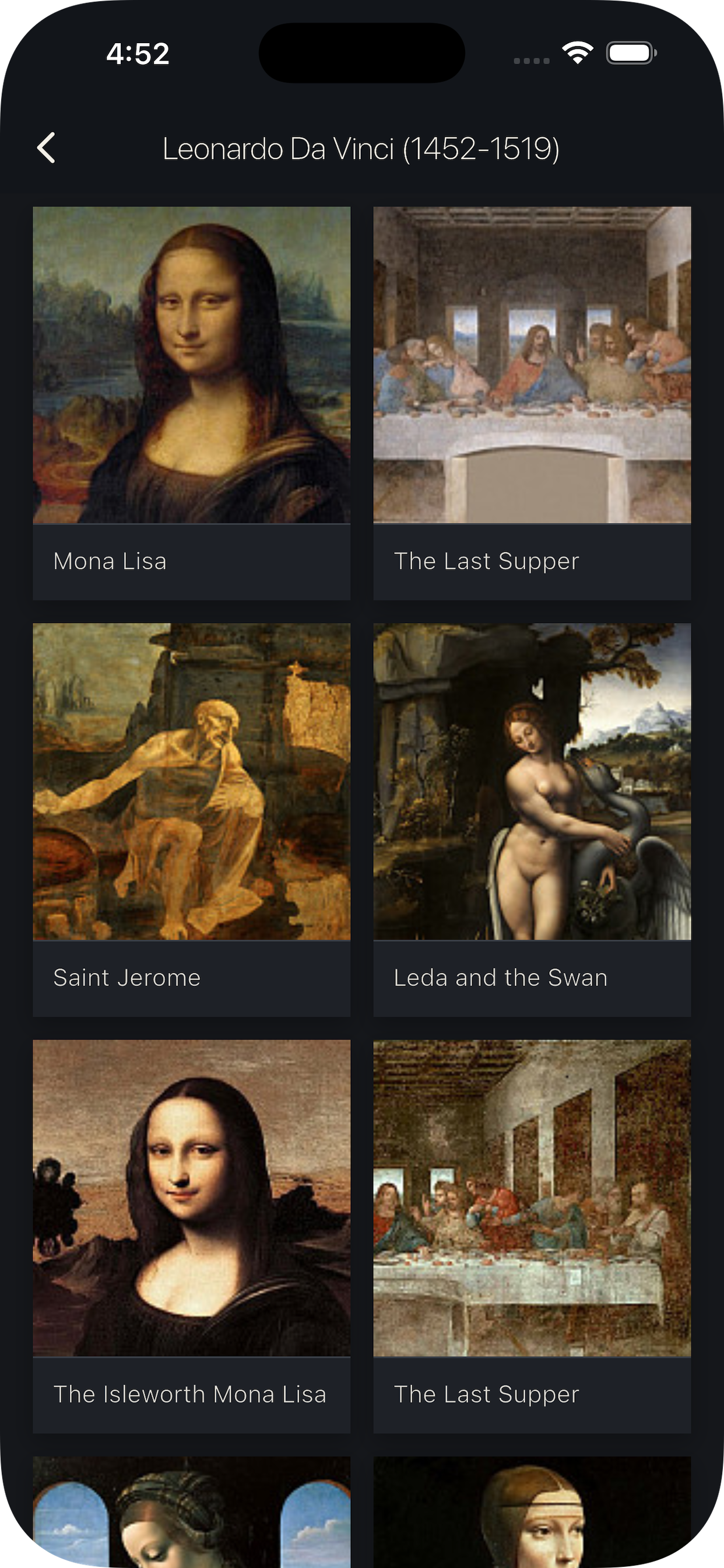 Leonardo Da Vinci works